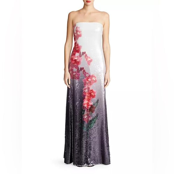 Halston sequenced evening gown - Picture 1 of 8